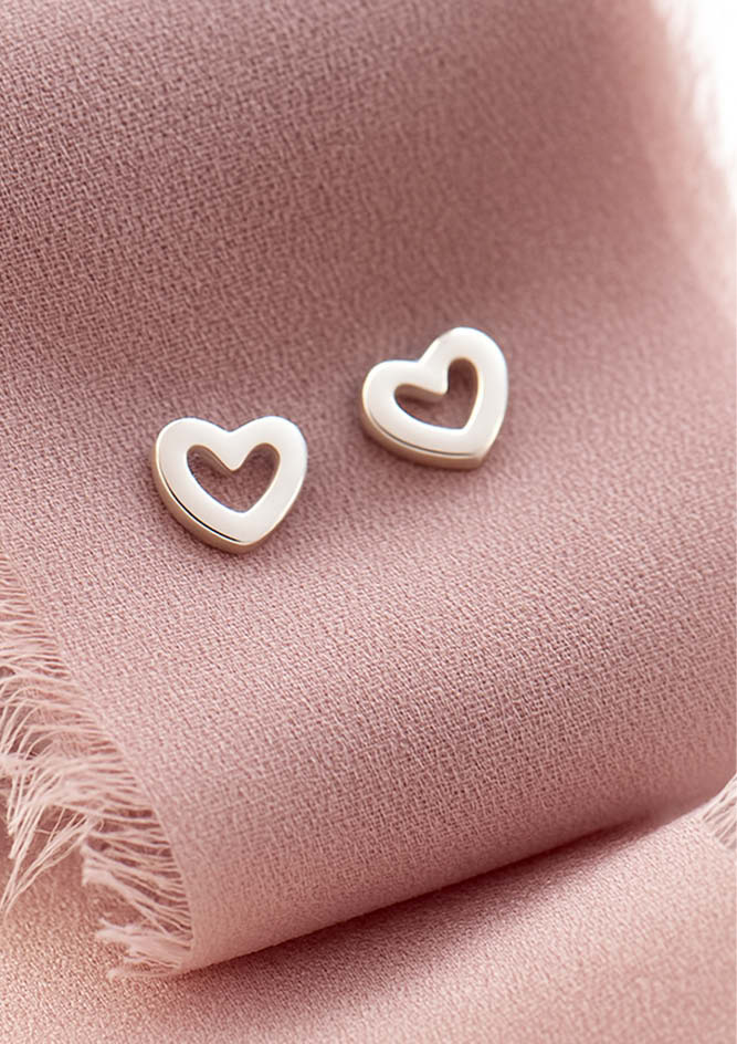 Sterling Silver Heart Earrings