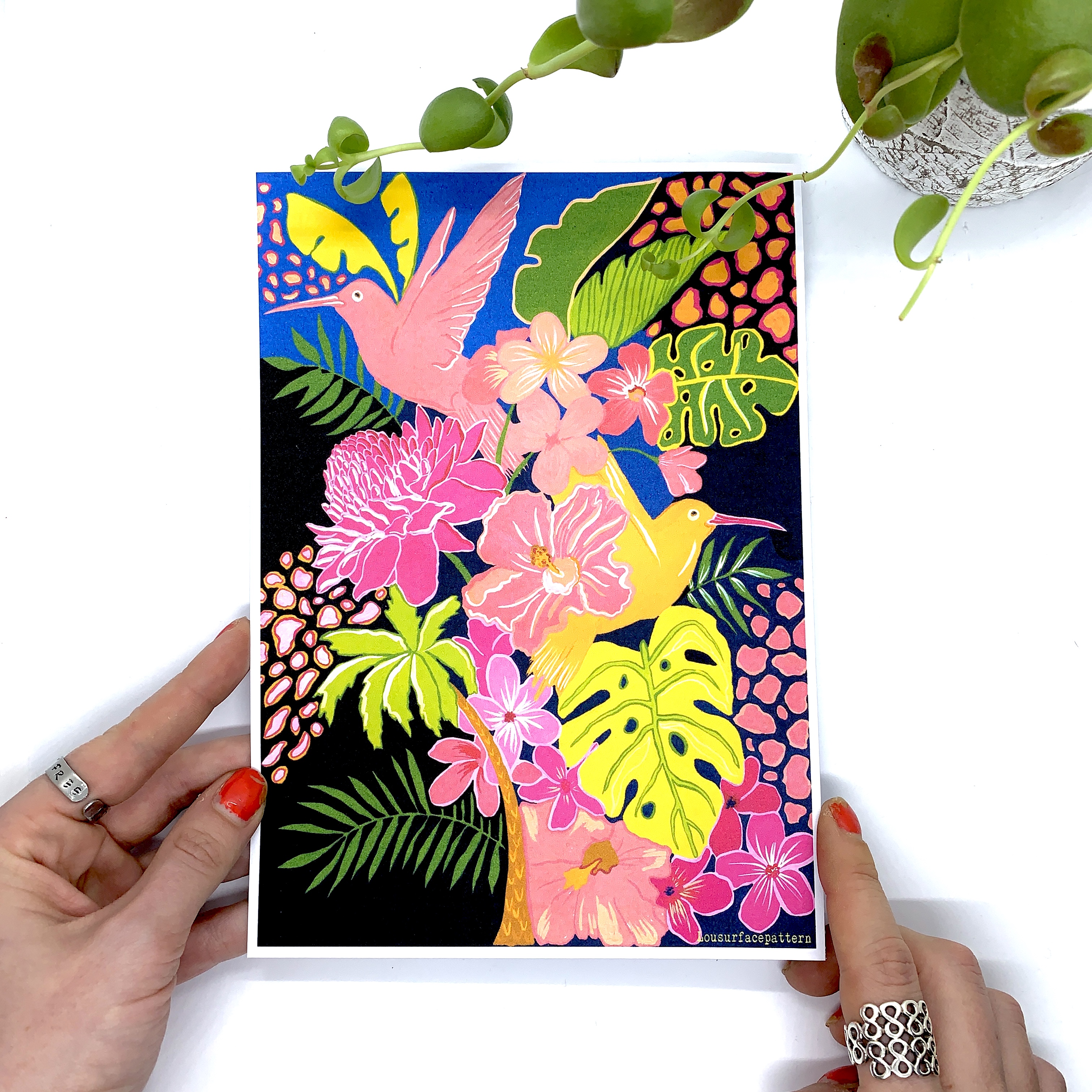 Tropical scene Print 