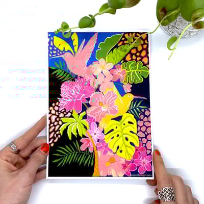 Tropical scene Print
