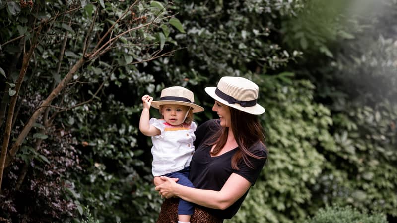 Laura and Camellia Matching sun hats