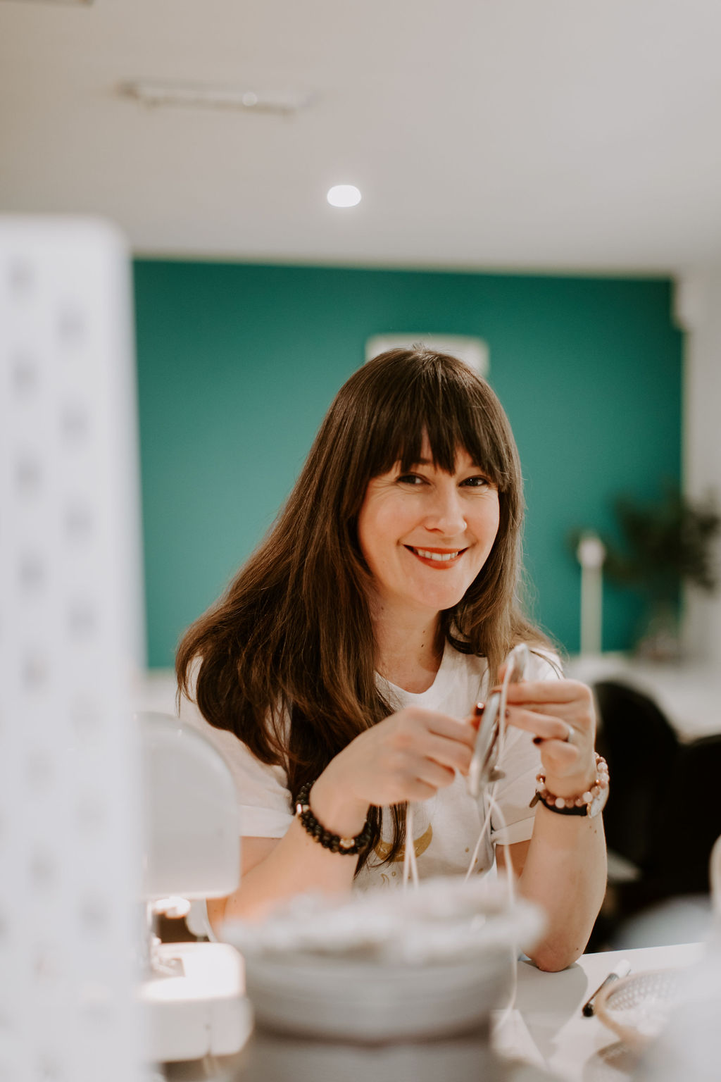 working in my studio