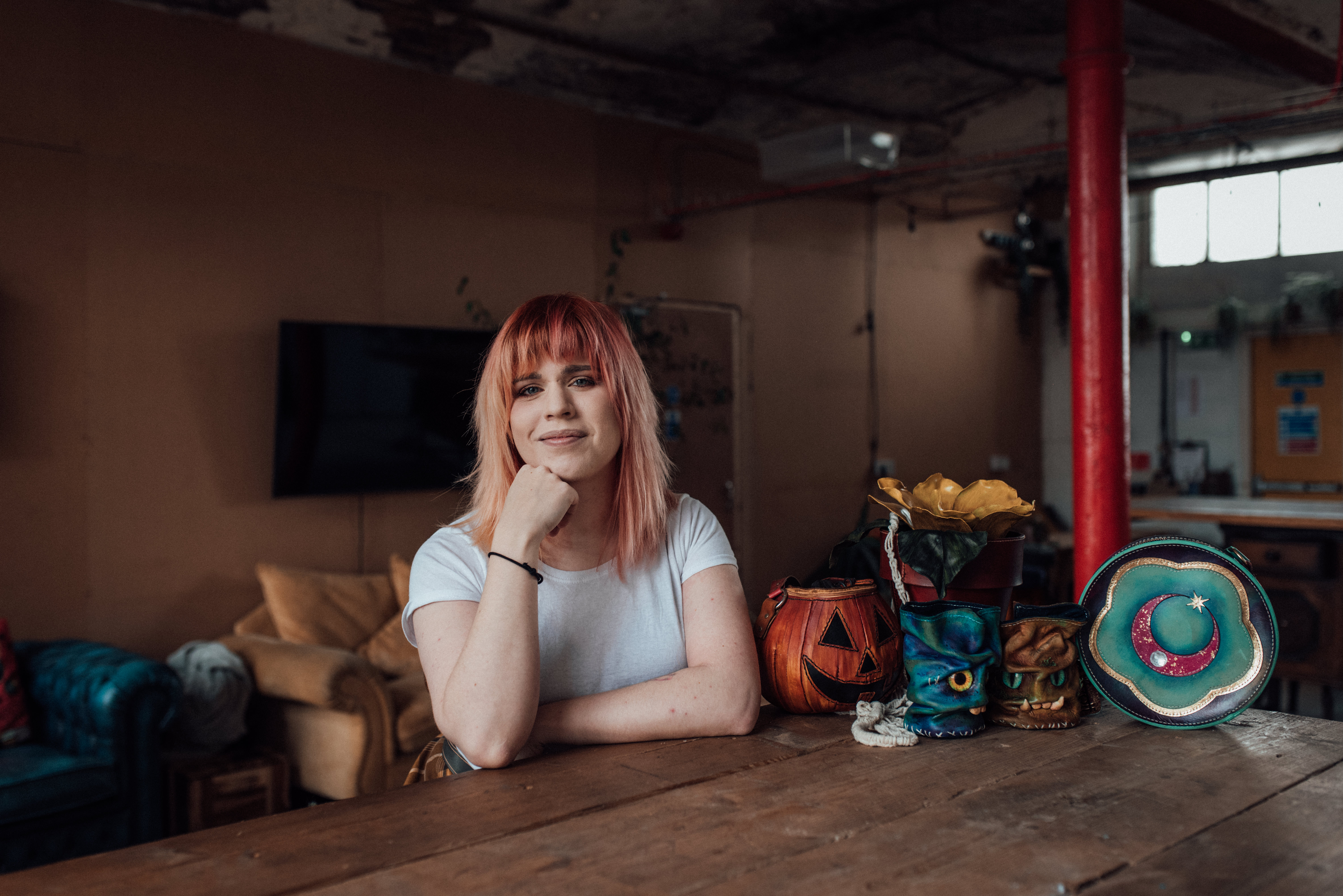 Pipa with her creations