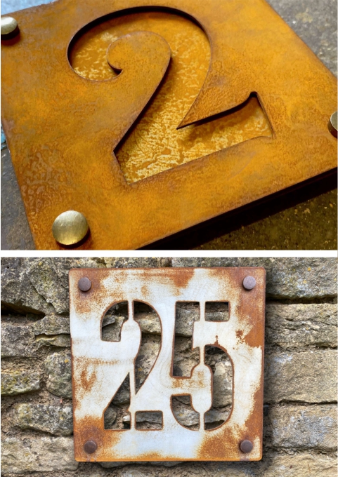 Steel House Numbers