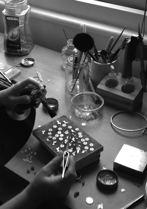 All are done by hand piece by piece.