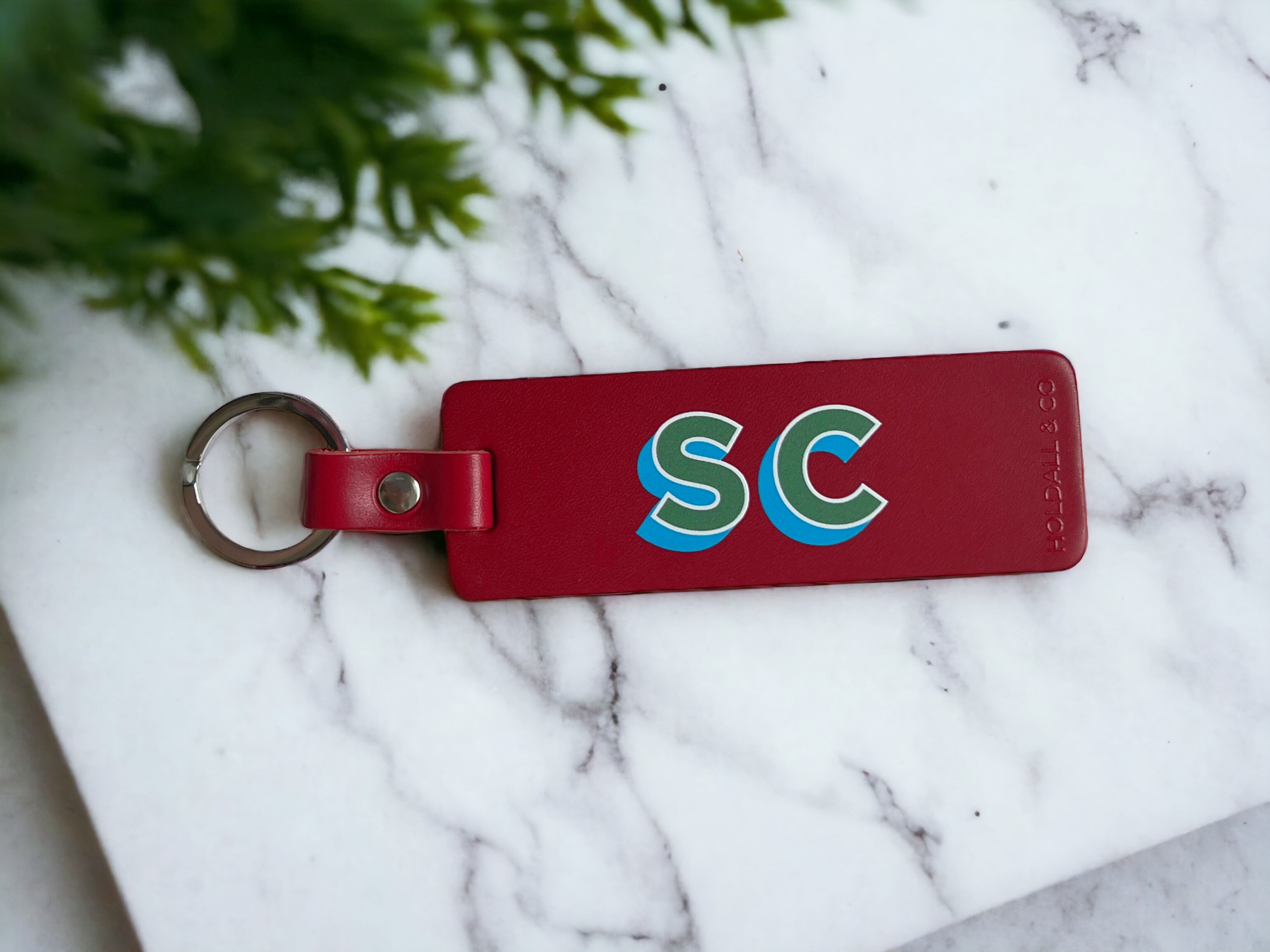 Personalised Leather Key Ring