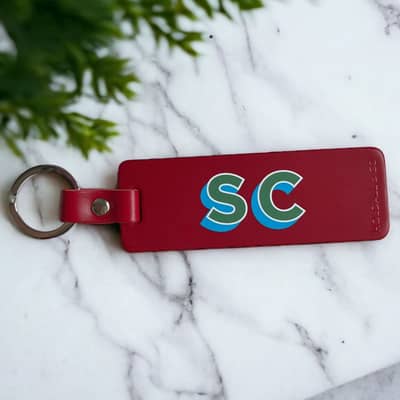 Personalised Leather Key Ring