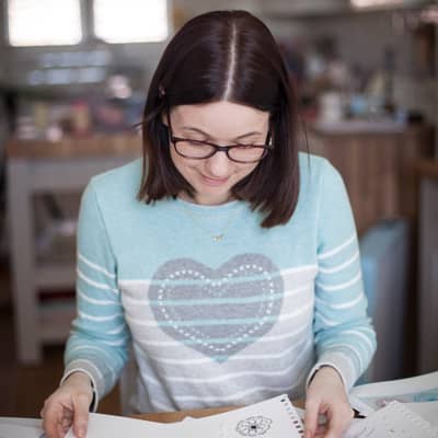 The Rosefinch Studio workroom is full of colour!