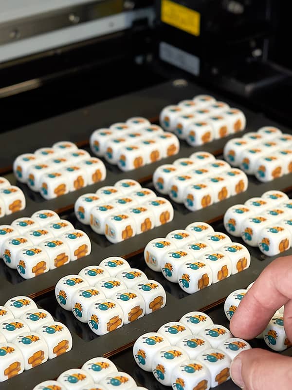 Printing custom dice