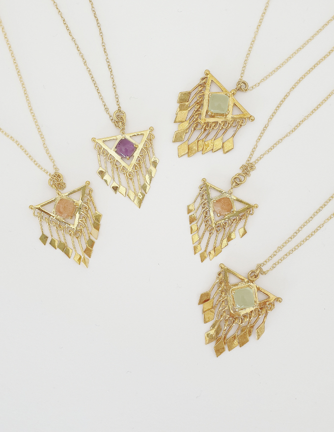 Gold sterling silver delicate jewellery