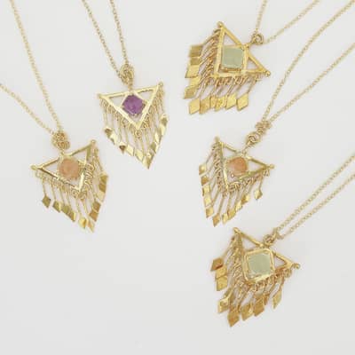 Gold sterling silver delicate jewellery