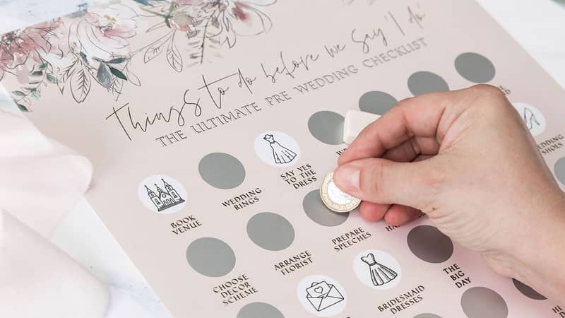 Wedding Planning Scratch Poster