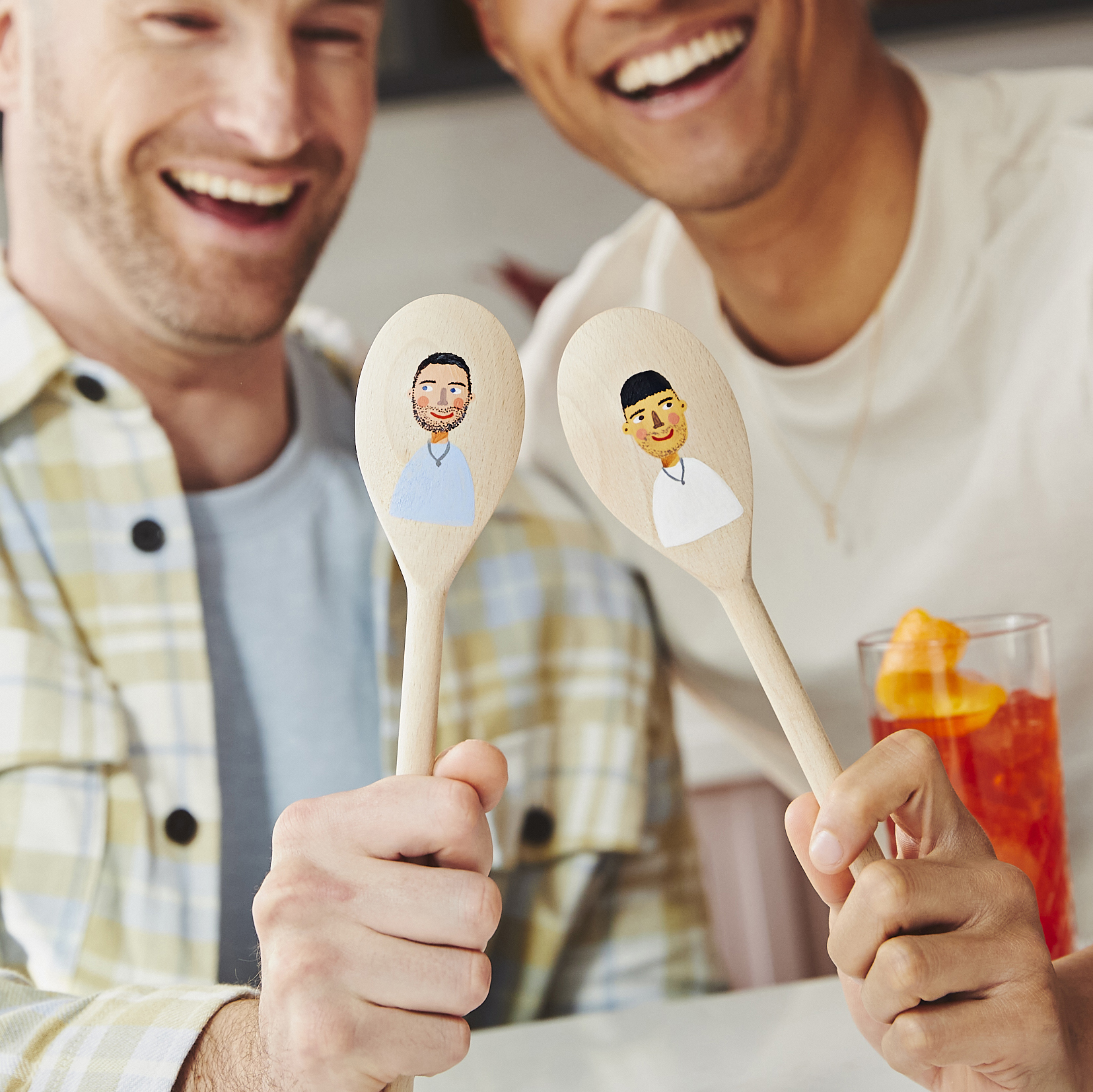Hand painted custom wooden spoons