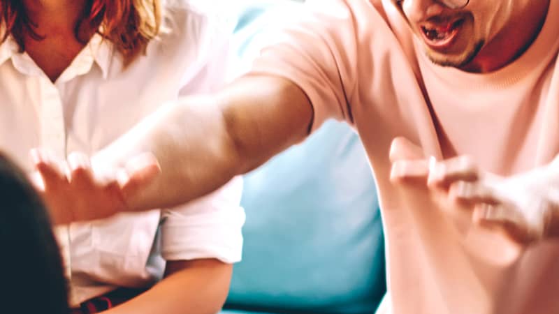 A group of people having fun playing History Mysteries