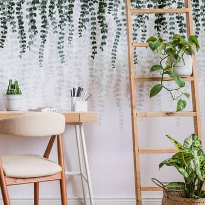 Reusable Plastic Stenicl - Hanging Leaves Pattern