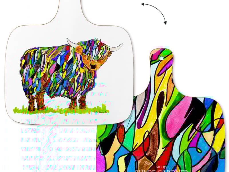 Both sides of the Chopping board