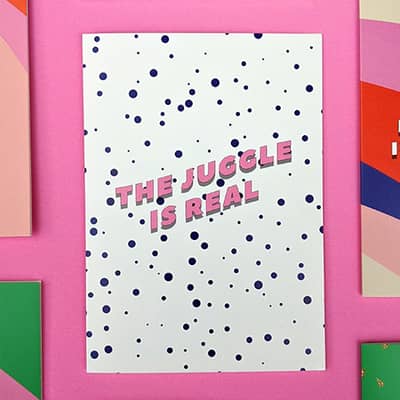 The Juggle is Real Greeting Card for Mums