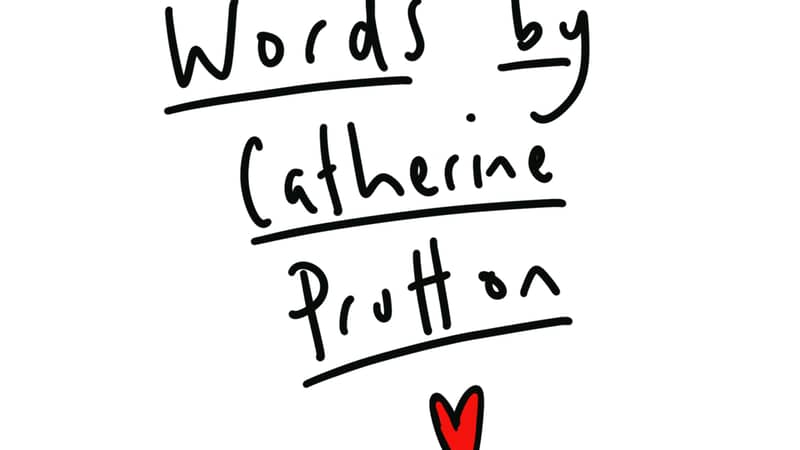 Words by Catherine Prutton handwritten logo