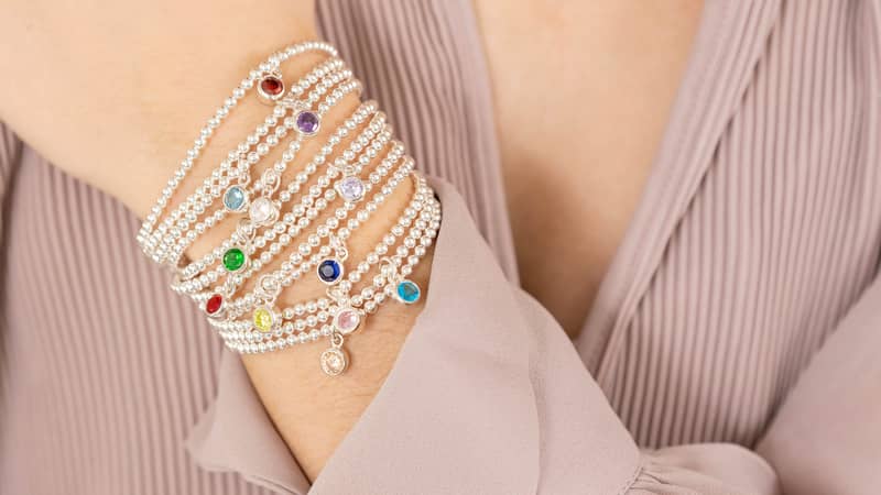Sterling Silver Birthstone Bracelets