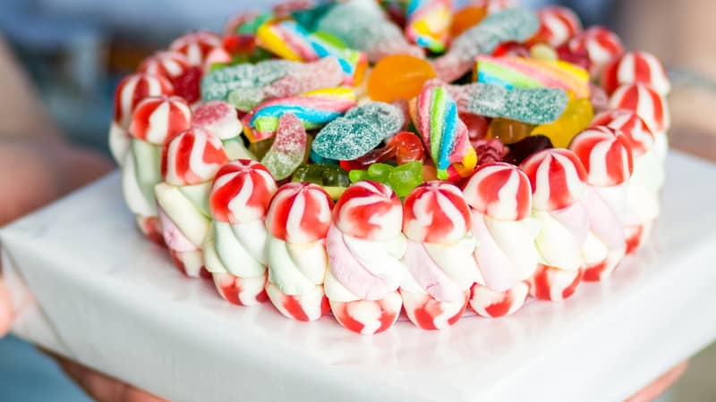 cake made of sweets