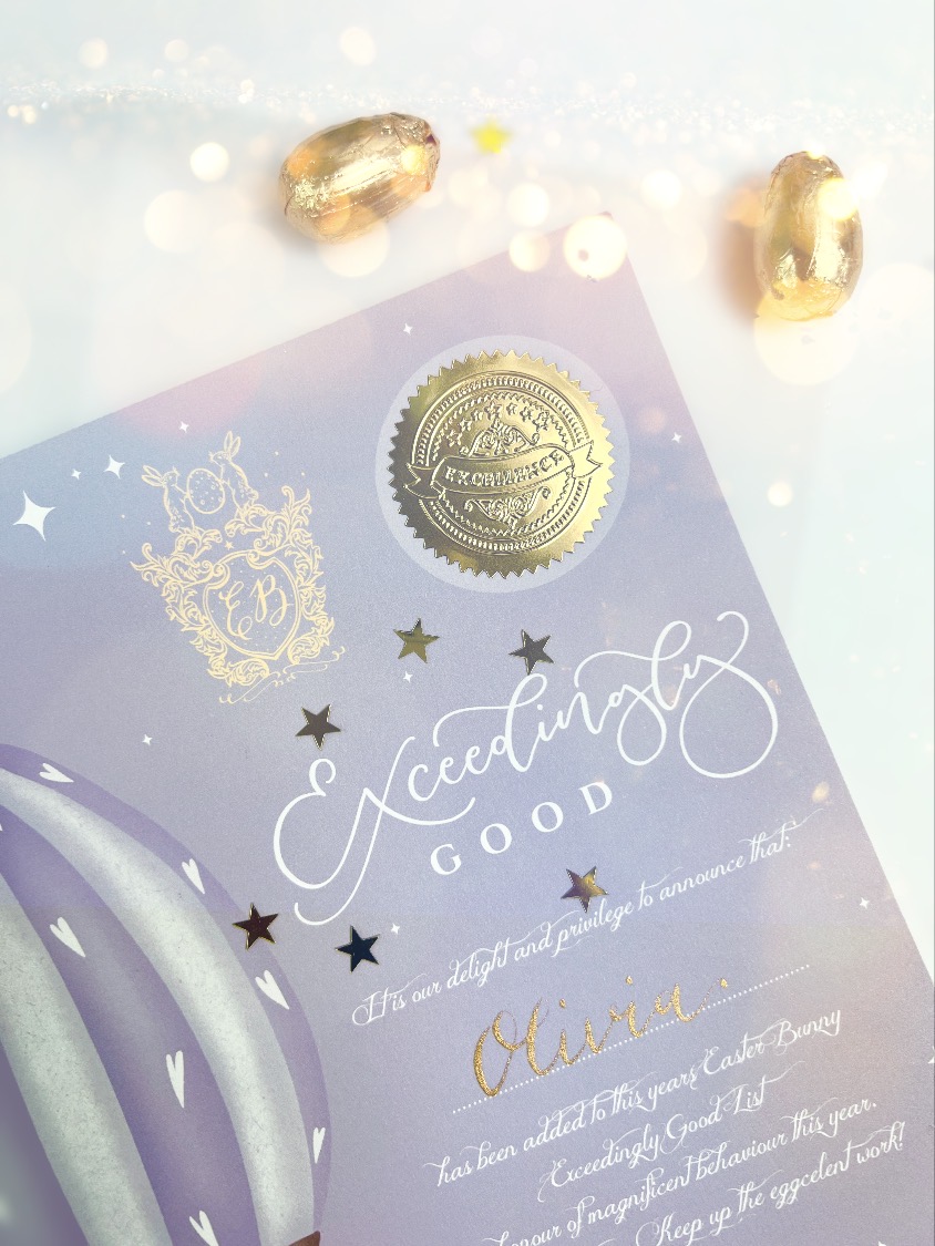 Magical Easter Bunny Certificate 