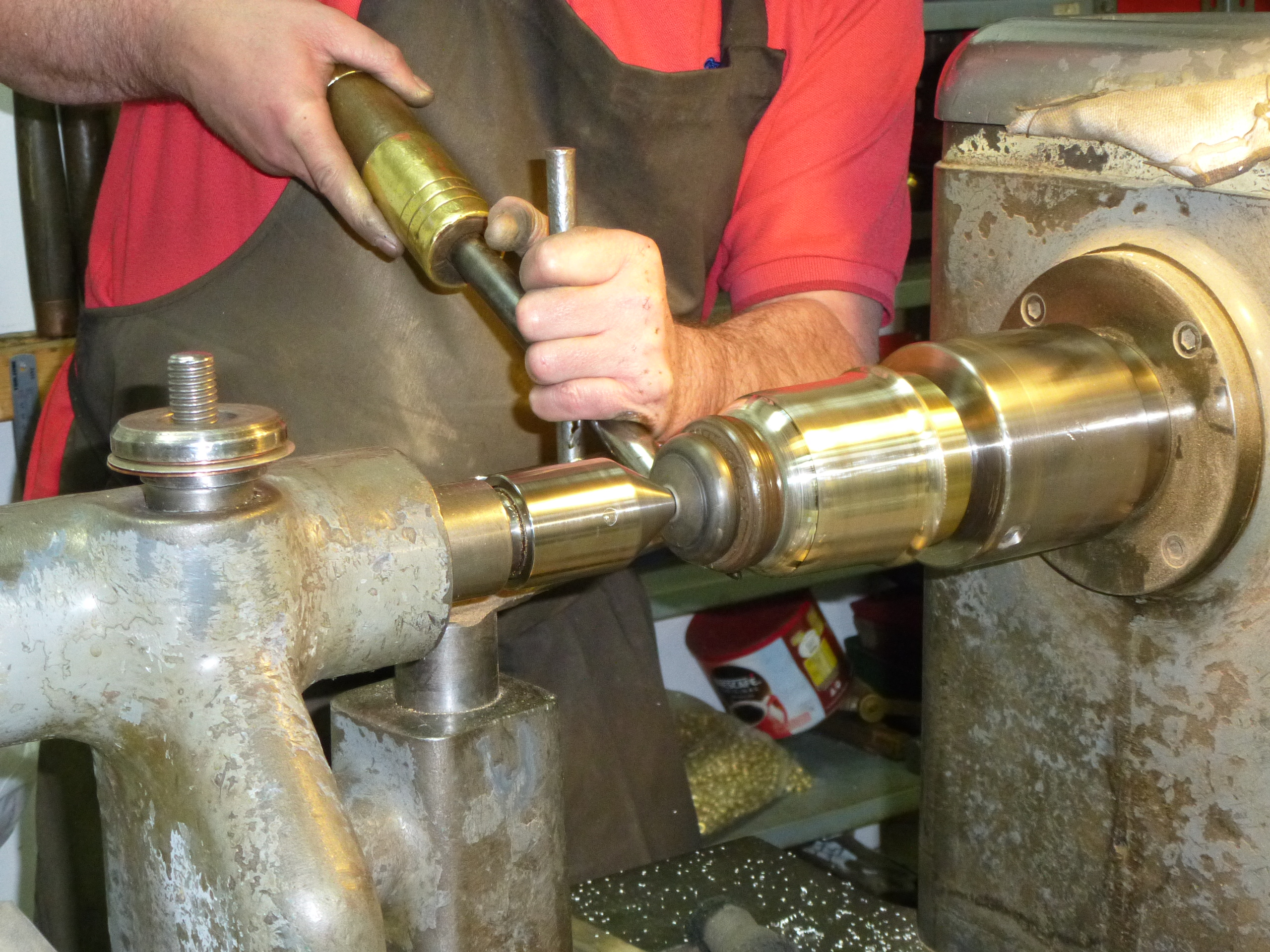 Silver Spinning making a beaker.