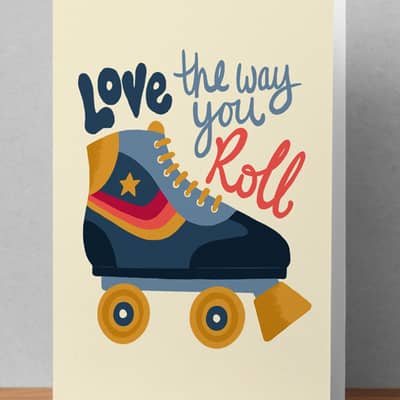 Roller Boot Card