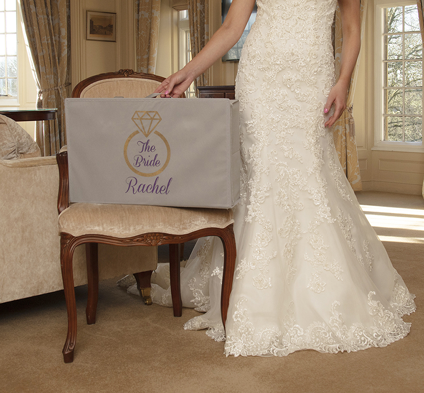 Personalised wedding dress storage box