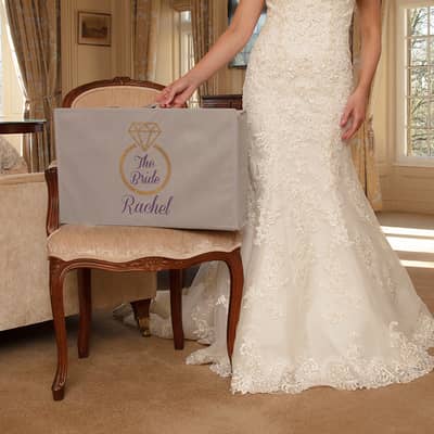 Personalised wedding dress storage box