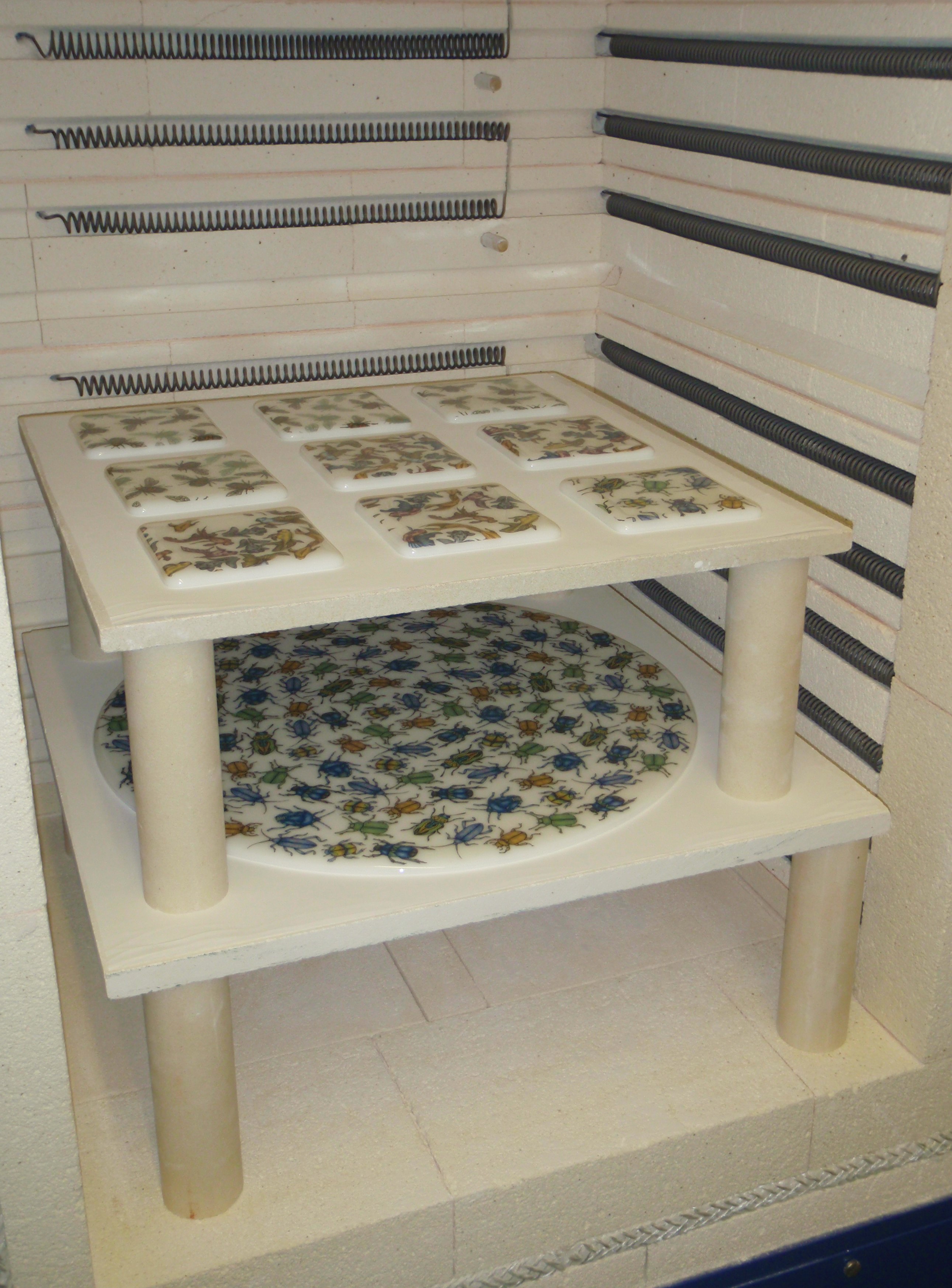 Jessica Irena Smith glass studio kiln