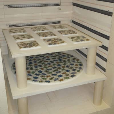 Jessica Irena Smith glass studio kiln