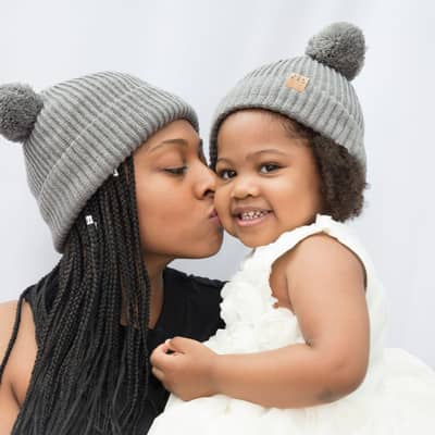 Mummy and Me satin lined hats as seen in Vogue