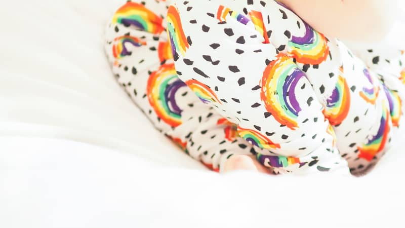 Organic Rainbow Baby and toddler elggings