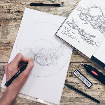 Drawing neatly from sketches