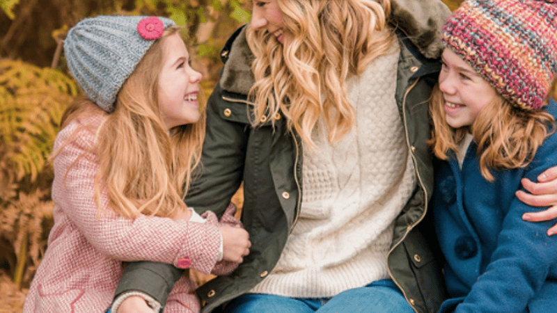Andrea with her daughters, Sophie & Harriet