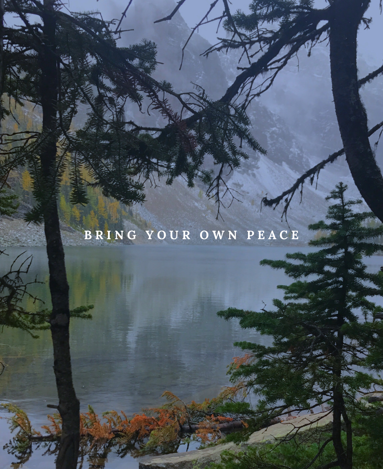 Peaceful lake. Inspirational print. Contemporary home decor wall art and a perfect reminder for her