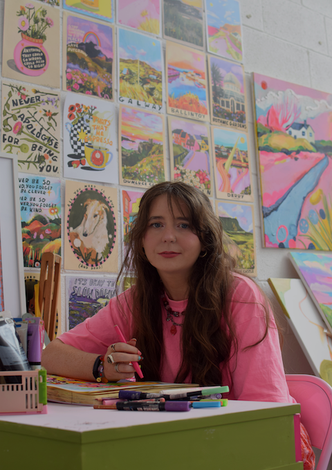 Picture of me in my studio