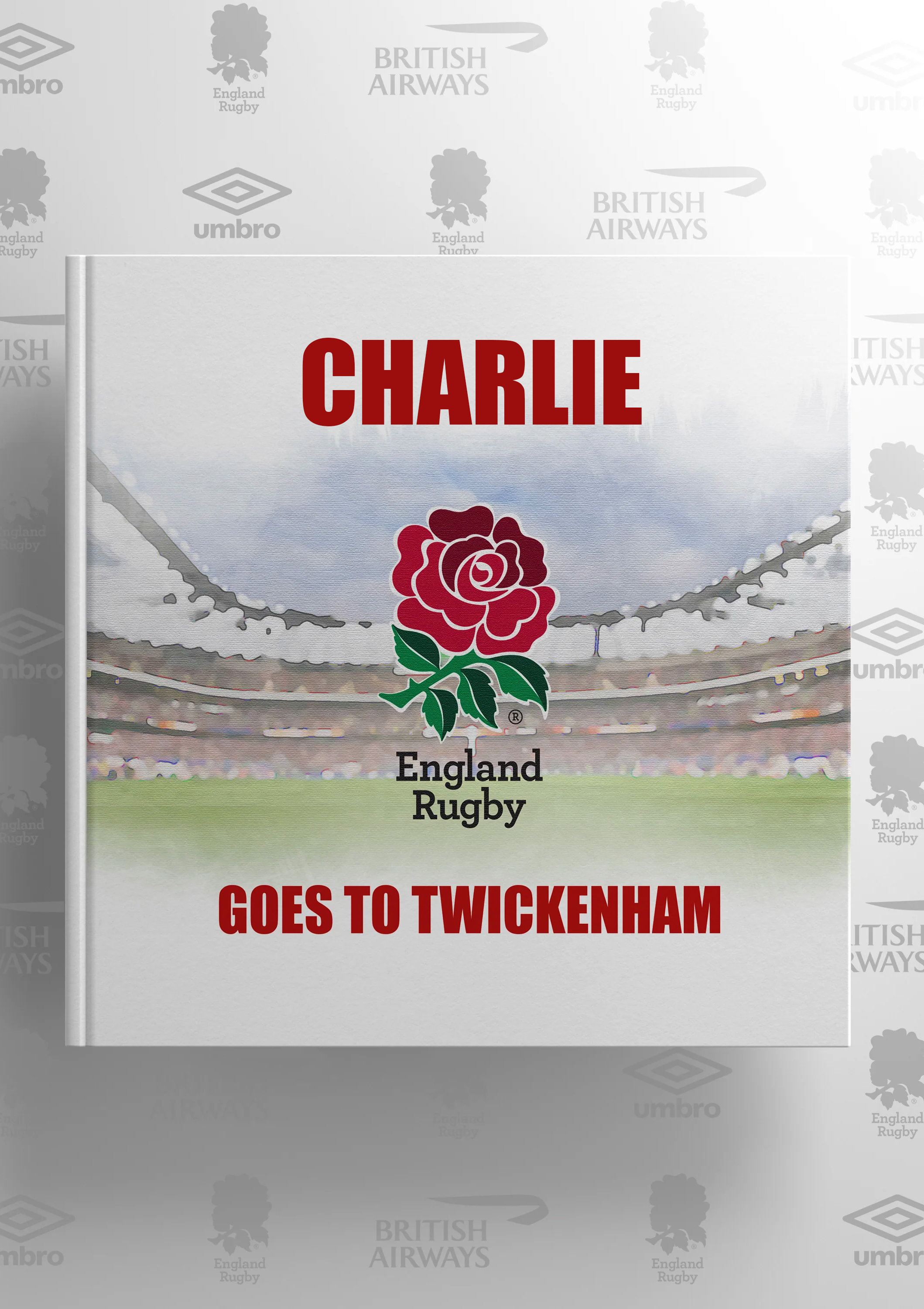 Personalised England Rugby Book