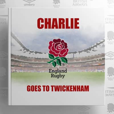 Personalised England Rugby Book