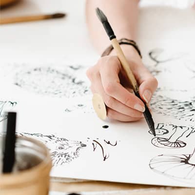 Illustrations inspired by nature founder Corinne Caddy- Townshend