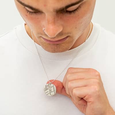 Custom Street Map Necklace