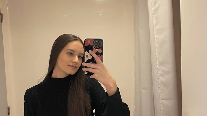 Brown and Beige Flower Case