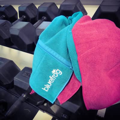Blue Frog Split Pocket Sweat Towel