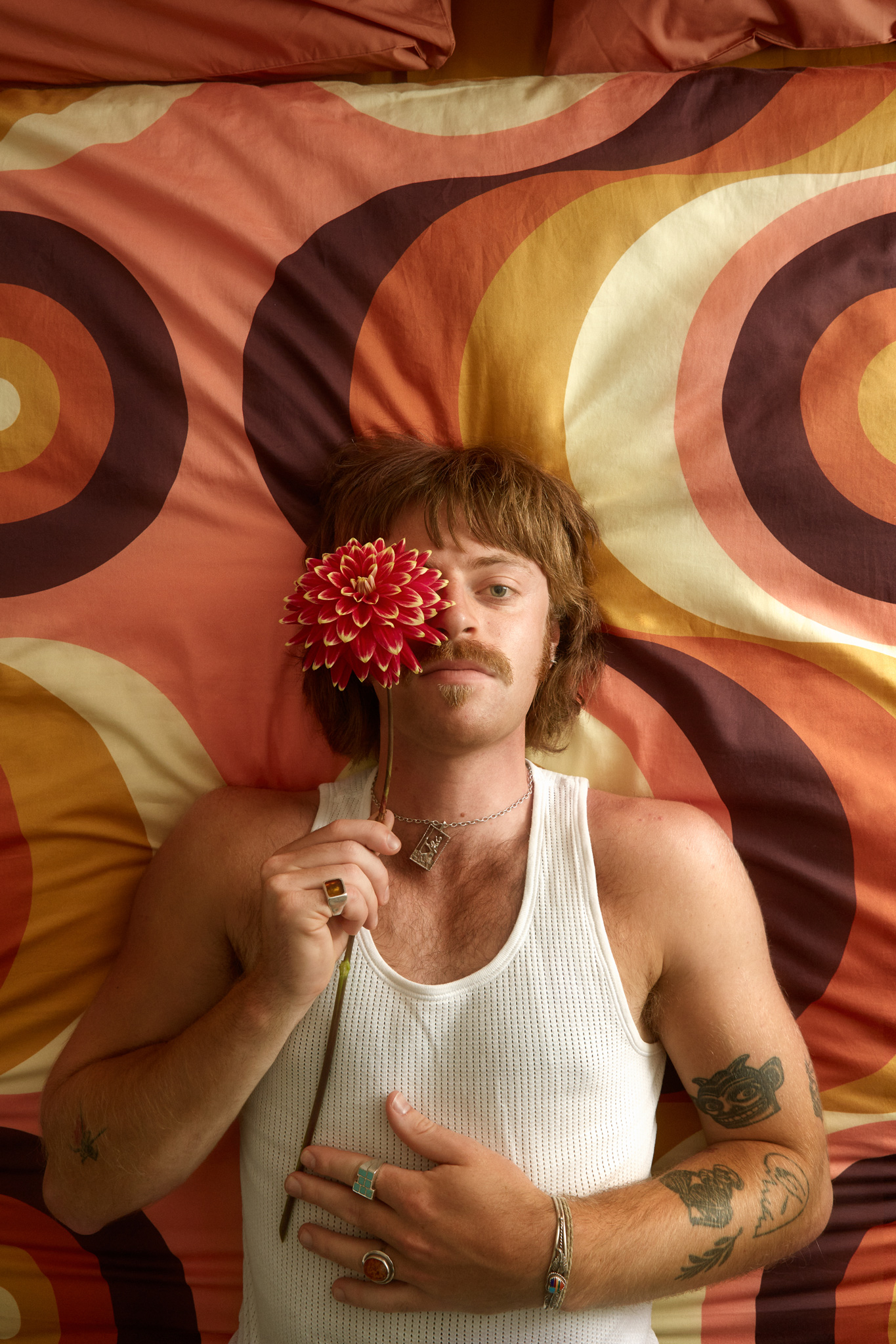 Weirdstock Sunset Suite retro organic cotton bedding