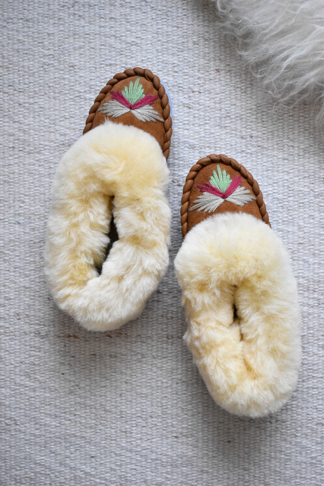 Handmade Sheepskin Moccasins