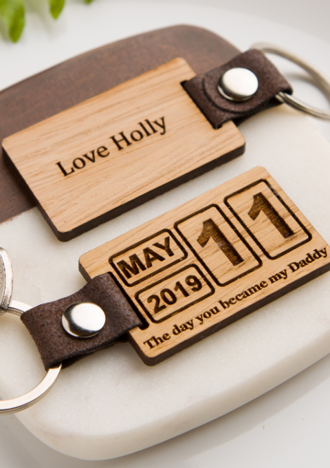 Vintage calendar keyring