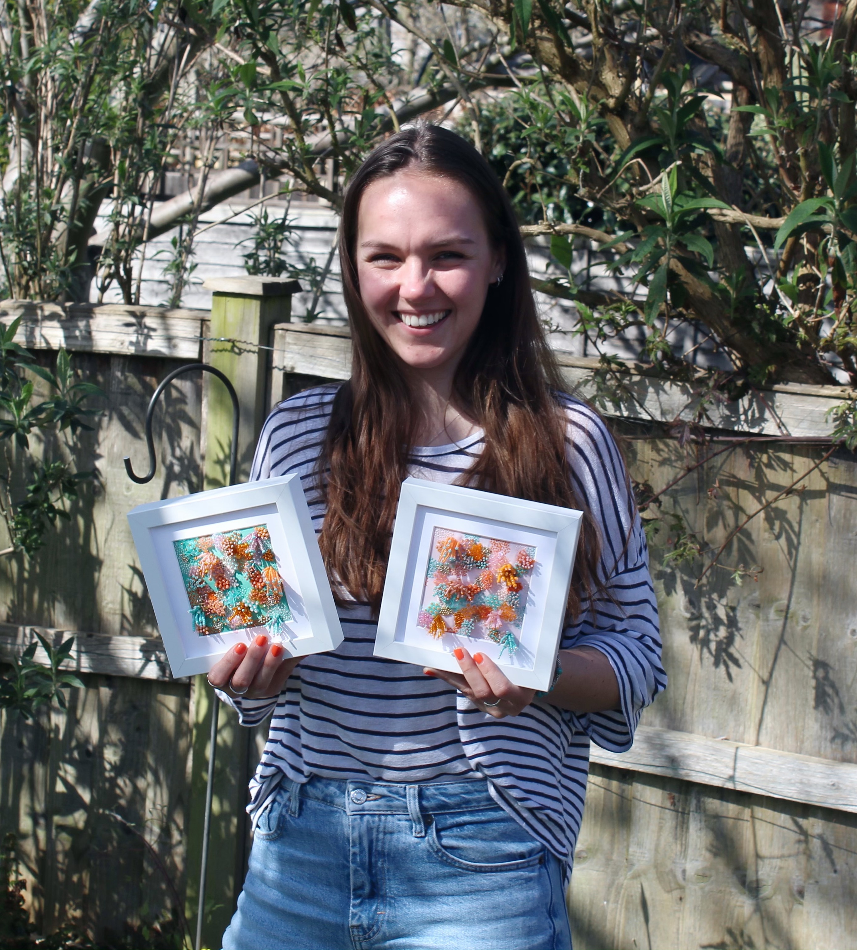 imogen melissa, embroidered frame