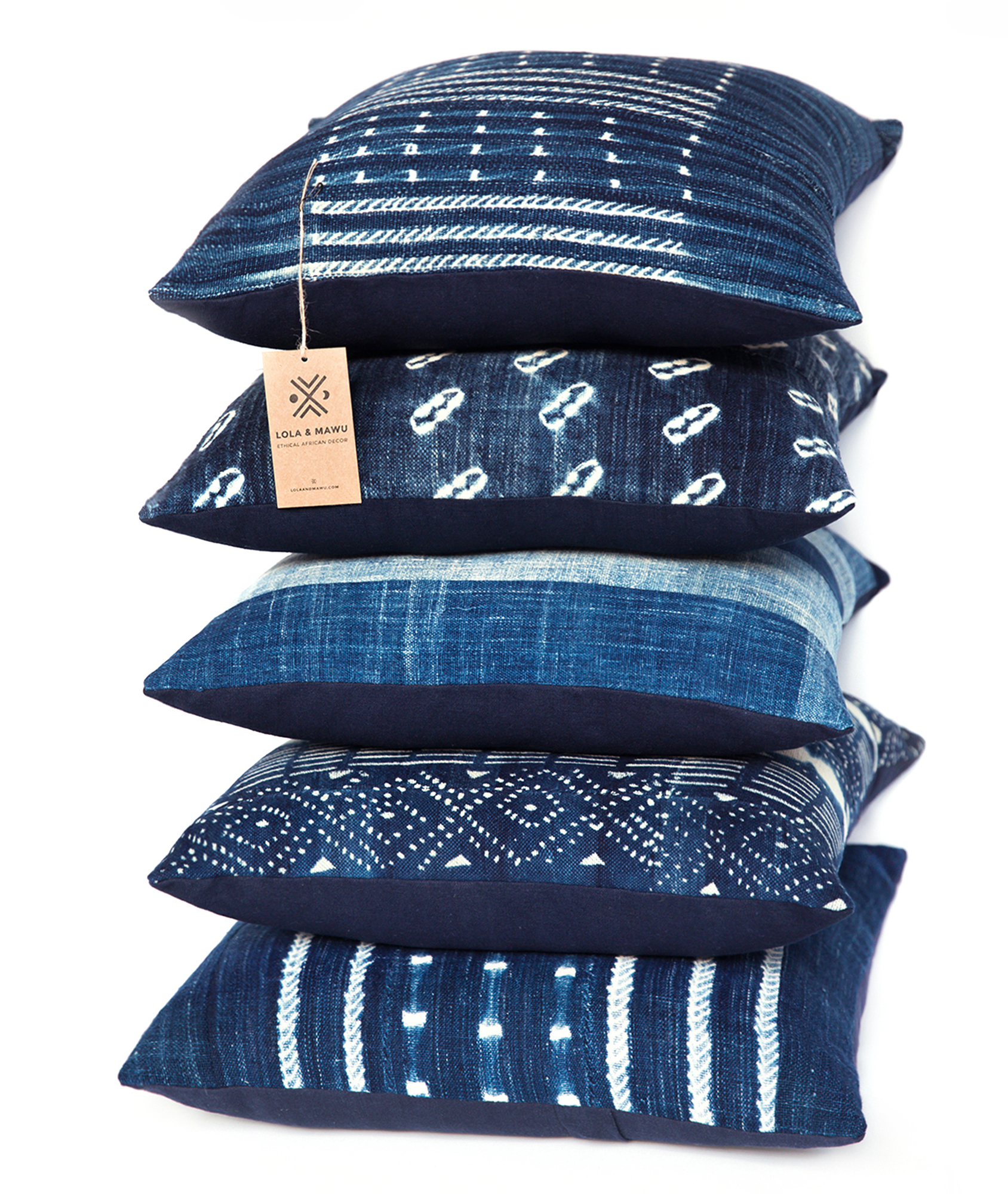 African Indigo Cushions 