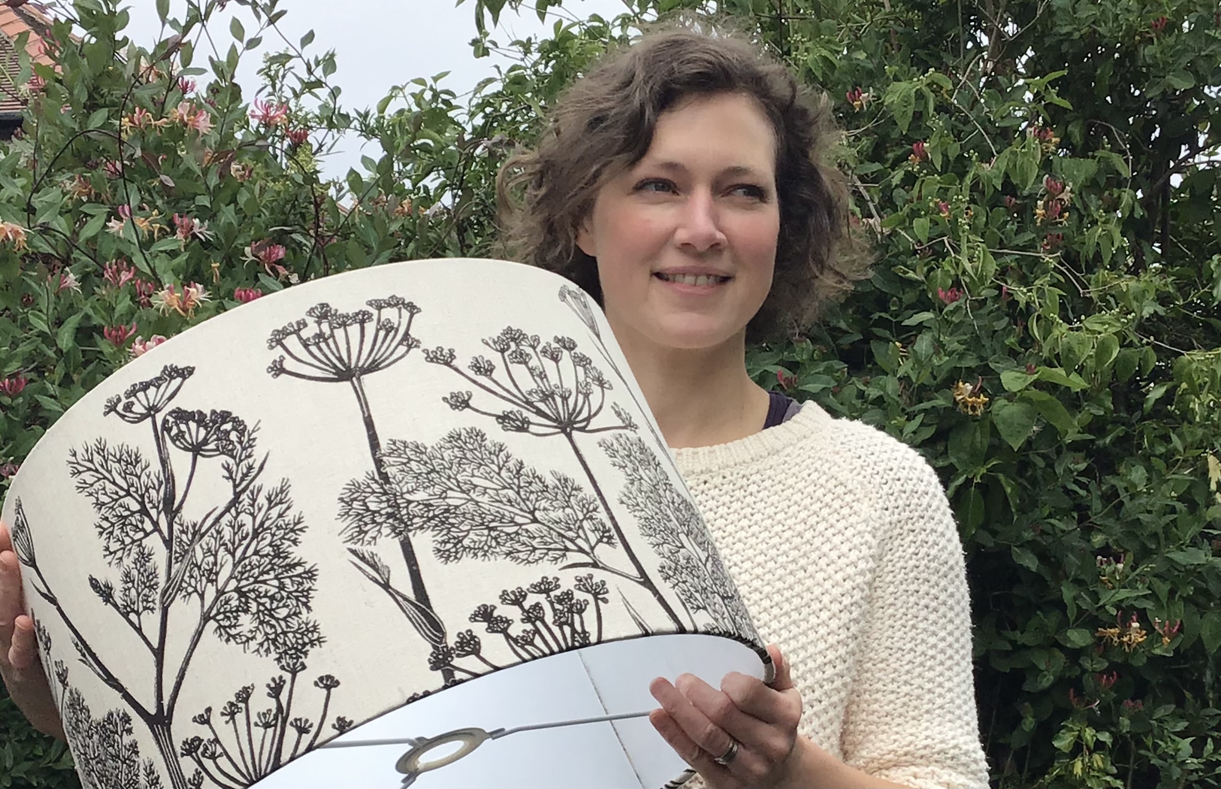 Robin’s Room Fennel print linen lampshade