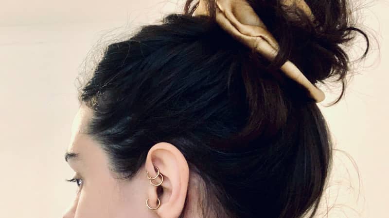 Welkinwonder Gold Rush Silk Scrunchie