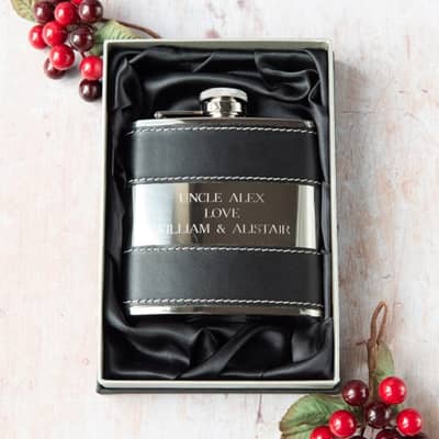 Engraved Personalised Hip Flask